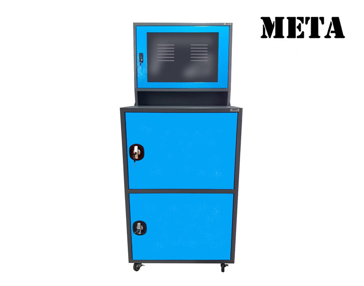 ตู้คอมเหล็ก รุ่น MC-2503 สีเทาฟ้า
